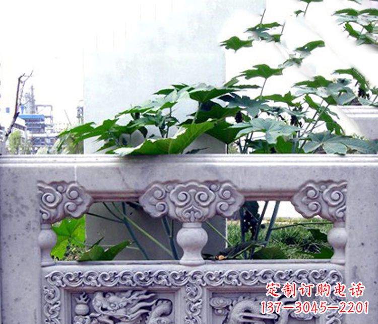 德州园林仿古石栏板景观石雕 (6)