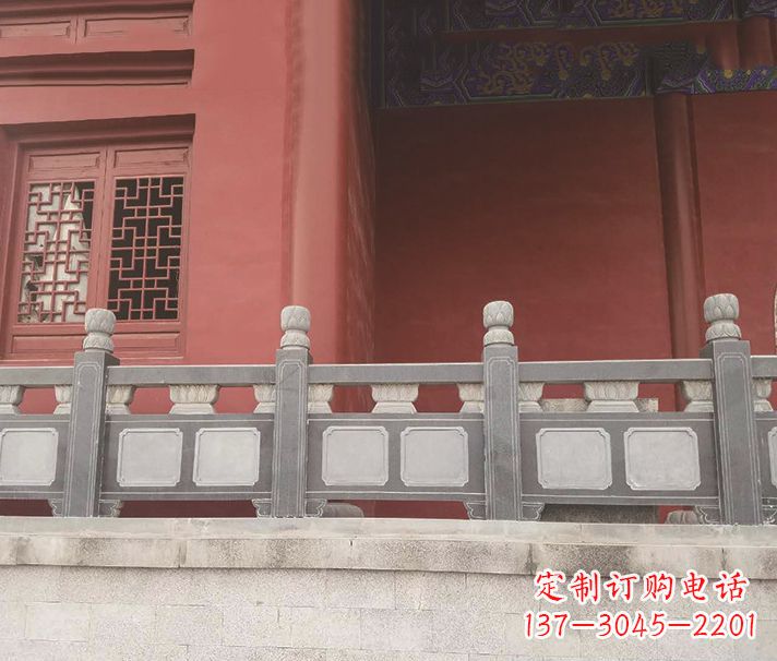 德州园林仿古石栏板景观石雕 (8)