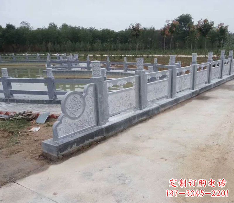 德州园林仿古石栏板景观石雕 (11)
