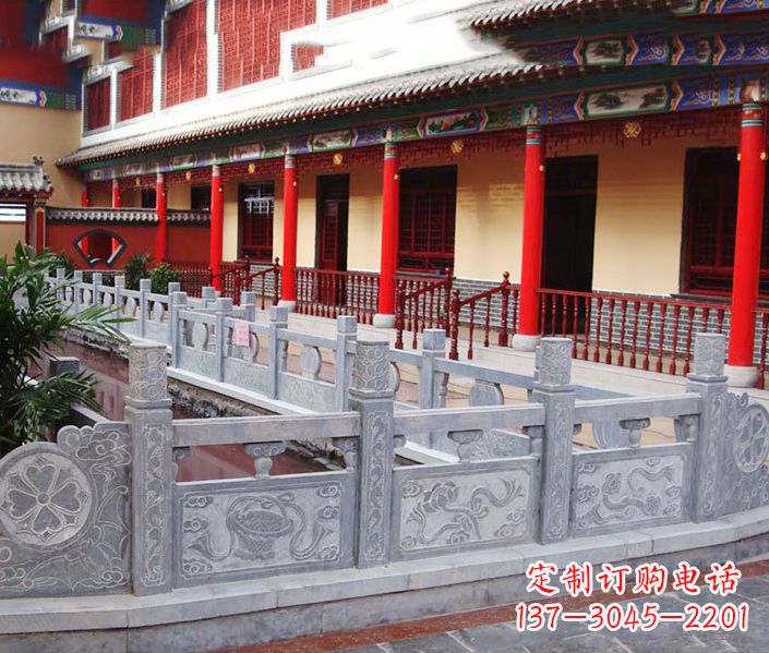 德州园林仿古石栏板景观石雕 (12)