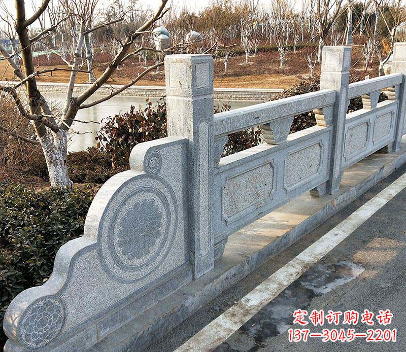 德州园林仿古石栏板景观石雕_1