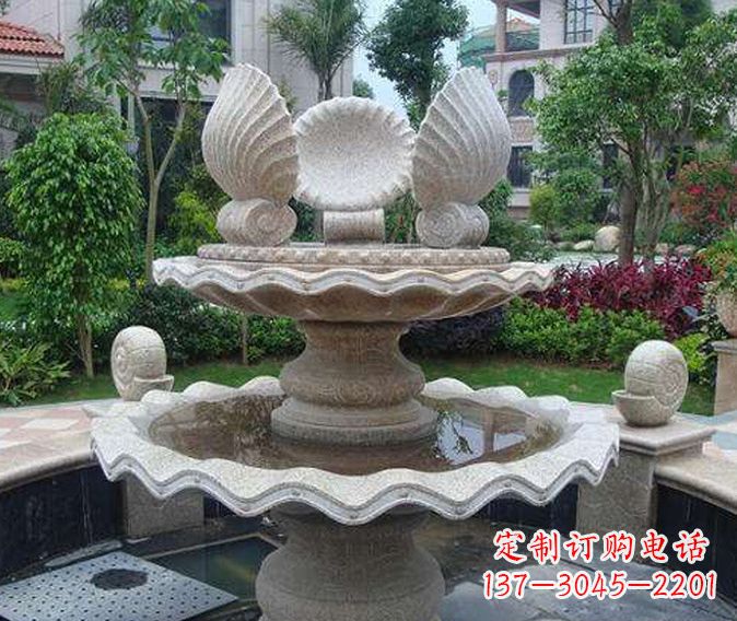 德州园林景观多层喷泉石雕