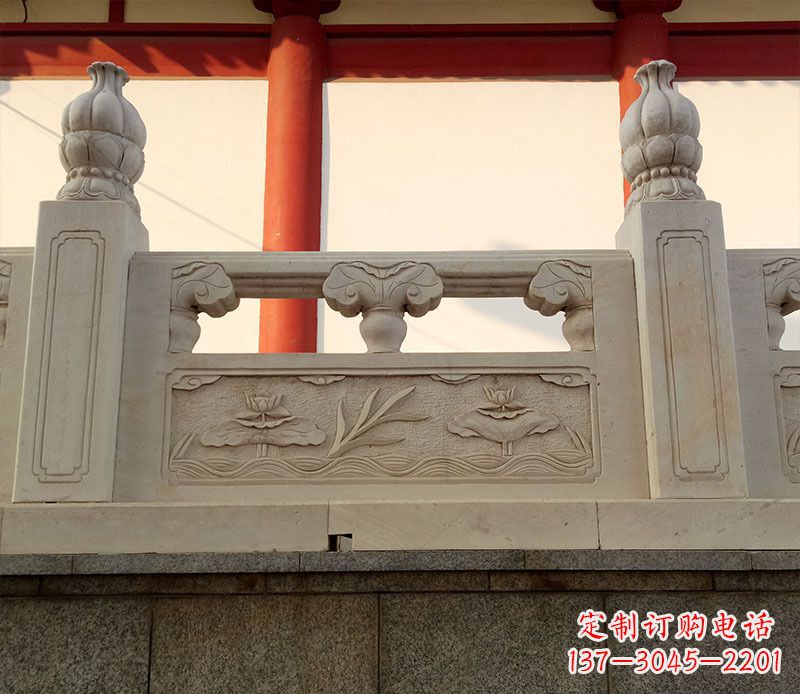 德州园林石浮雕栏板景观石雕 (2)