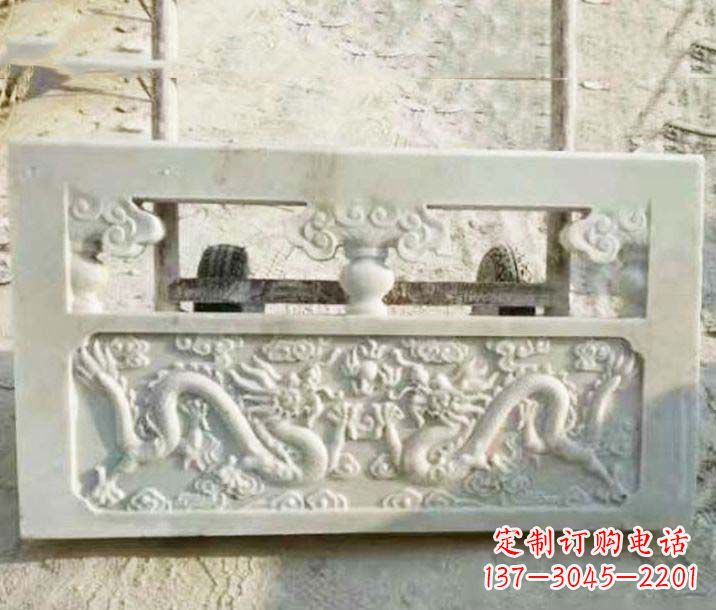 德州园林石浮雕栏板景观石雕