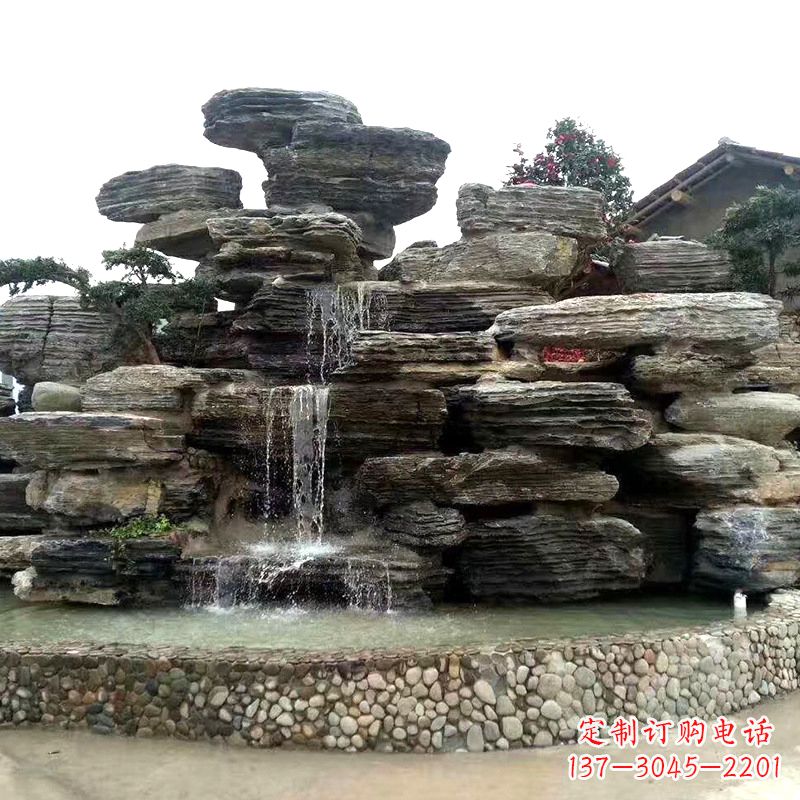 德州园林塑石假山流水