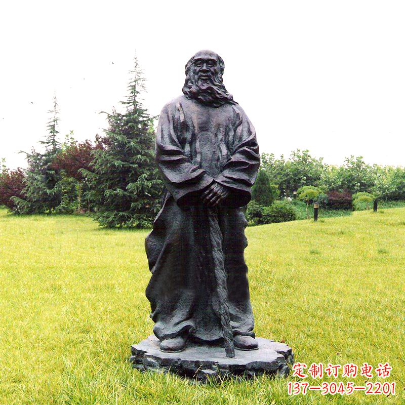 德州张大千铜雕像-公园近代名人著名人物雕塑