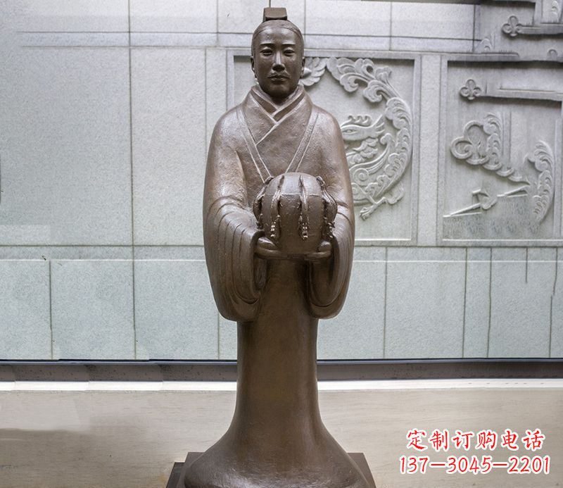 德州张衡科学家 人物铜雕
