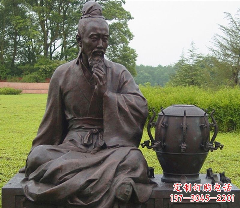 德州张衡科学家铜雕