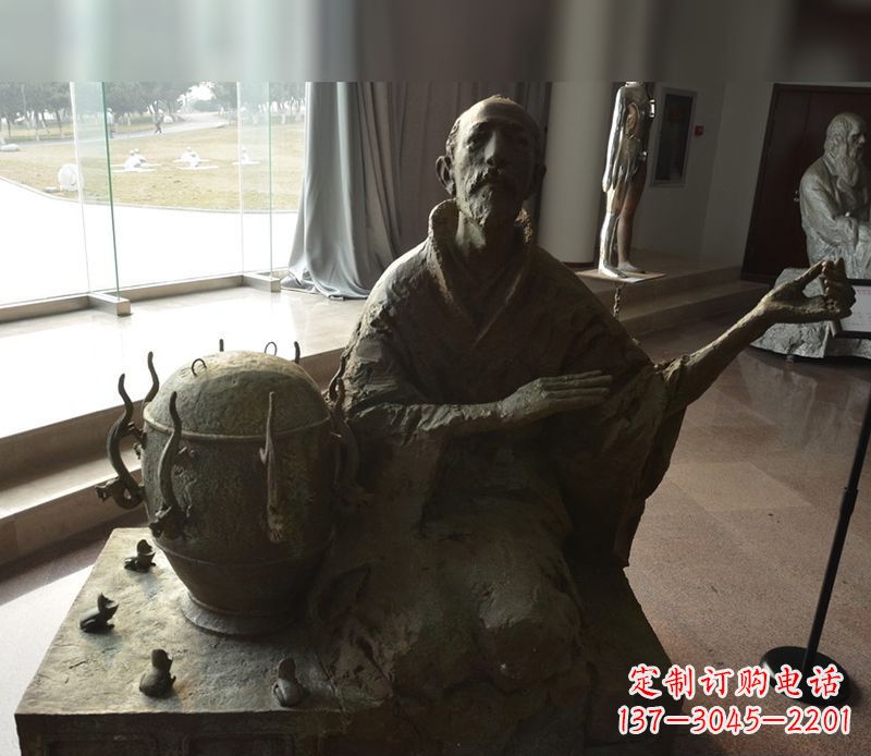 德州张衡铜雕