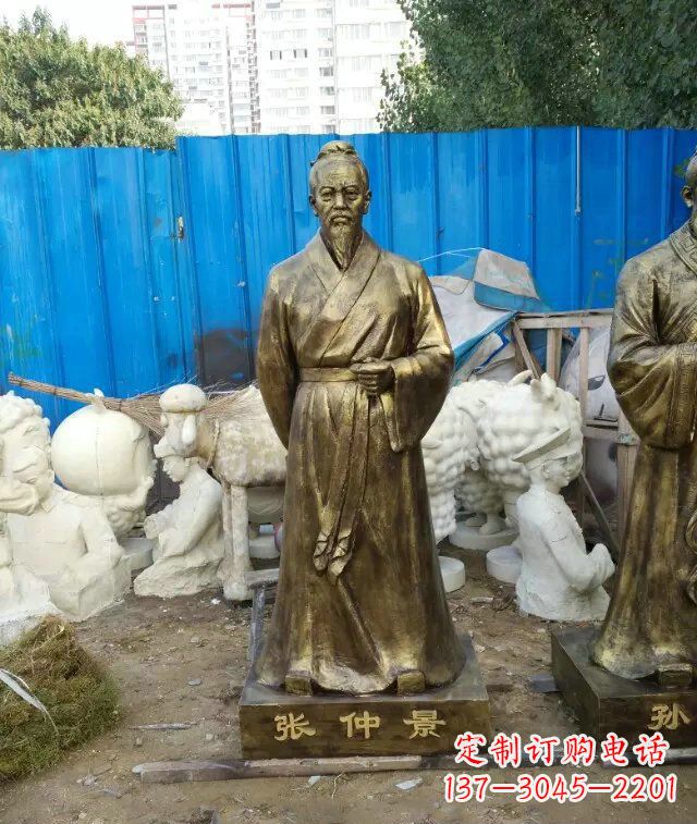 德州张仲景古代医学名人铜雕