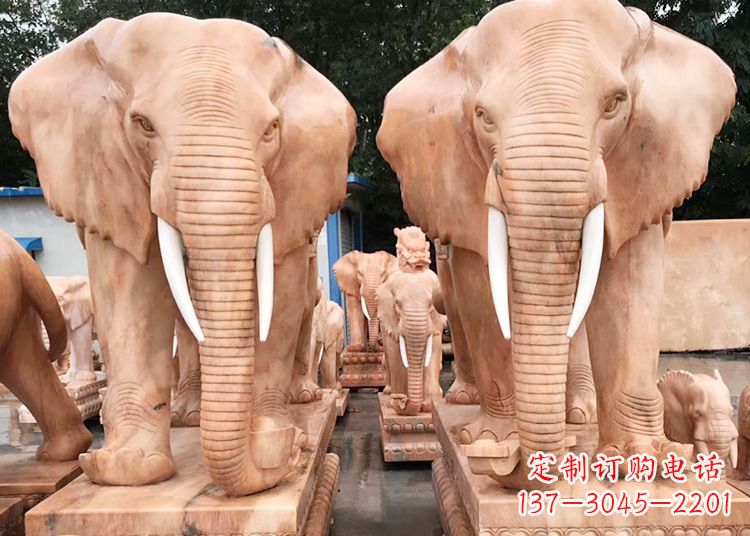 德州招财大象石雕