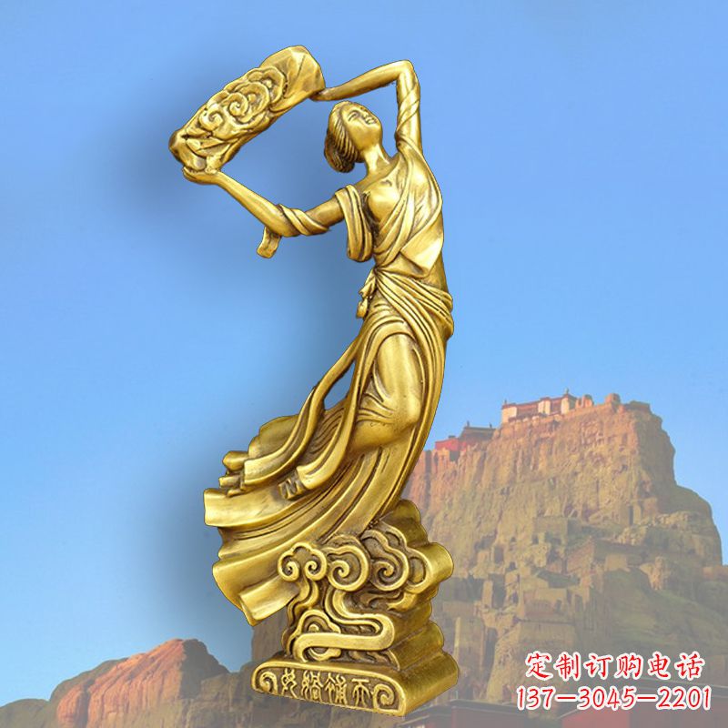 德州中国上古传说“女娲补天”铸铜雕塑