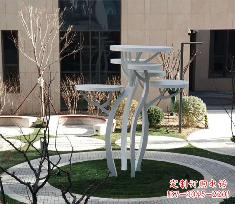 德州不锈钢蘑菇景观雕塑