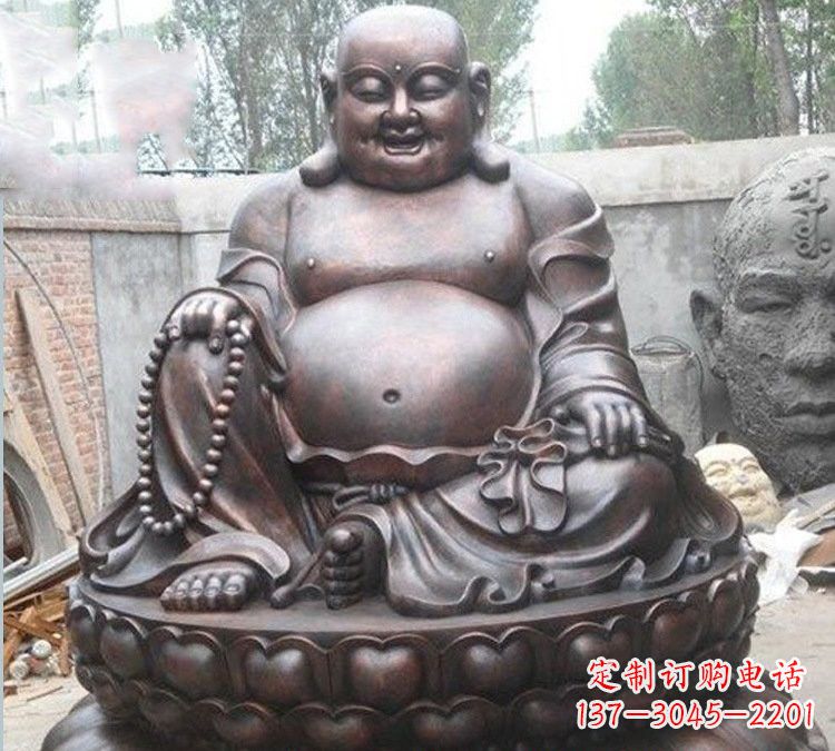 德州宗教庙宇弥勒佛铜雕222